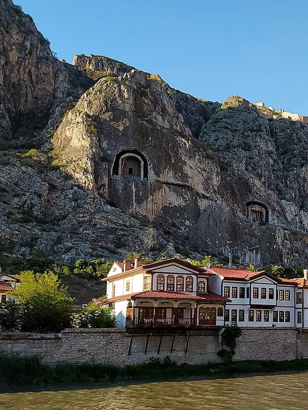 Historical place associated with Asterius of Amasea: Amasya, ancient Amasea, his see, with its Hellenistic rock tombs; not a portrait