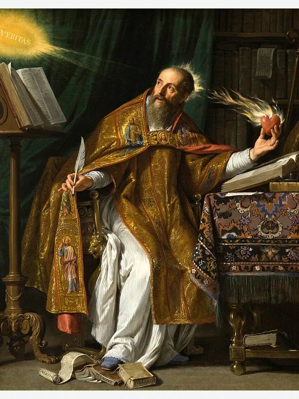 Historical artistic depiction of Augustine of Hippo