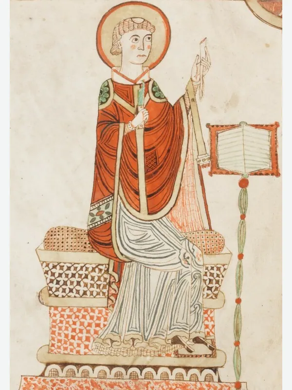 Historical artistic depiction of Bede