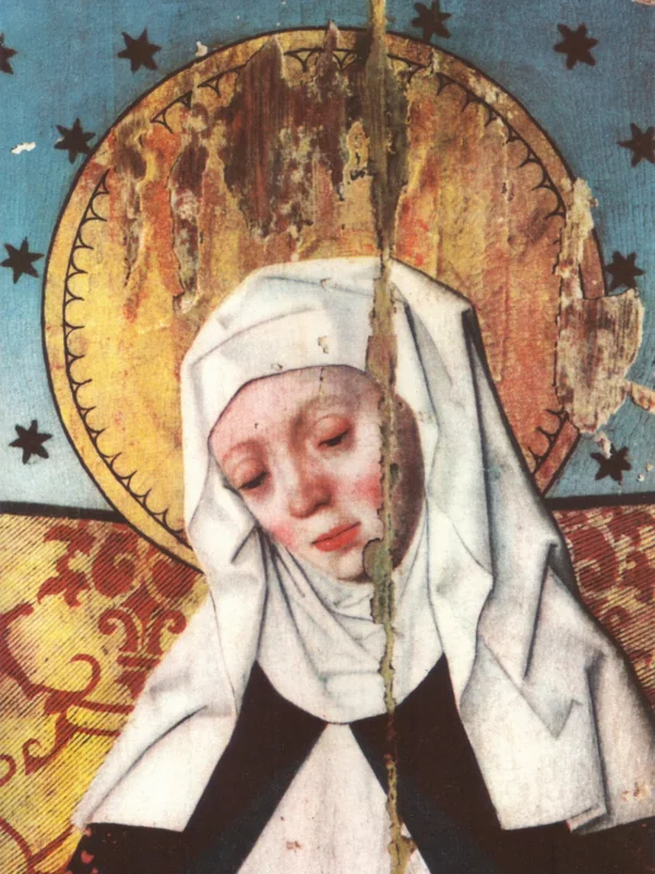 Historical artistic depiction of Bridget of Sweden