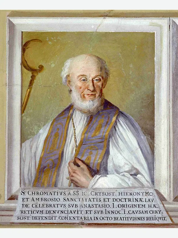 Historical artistic depiction of Chromatius of Aquileia