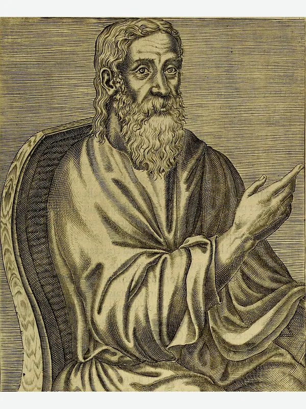 Historical artistic depiction of Clement of Alexandria