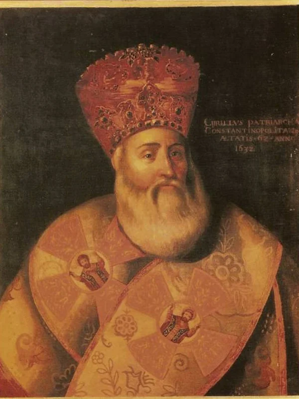 Portrait of Cyril Lucaris, Patriarch of Constantinople, in mitre and vestments, 1632