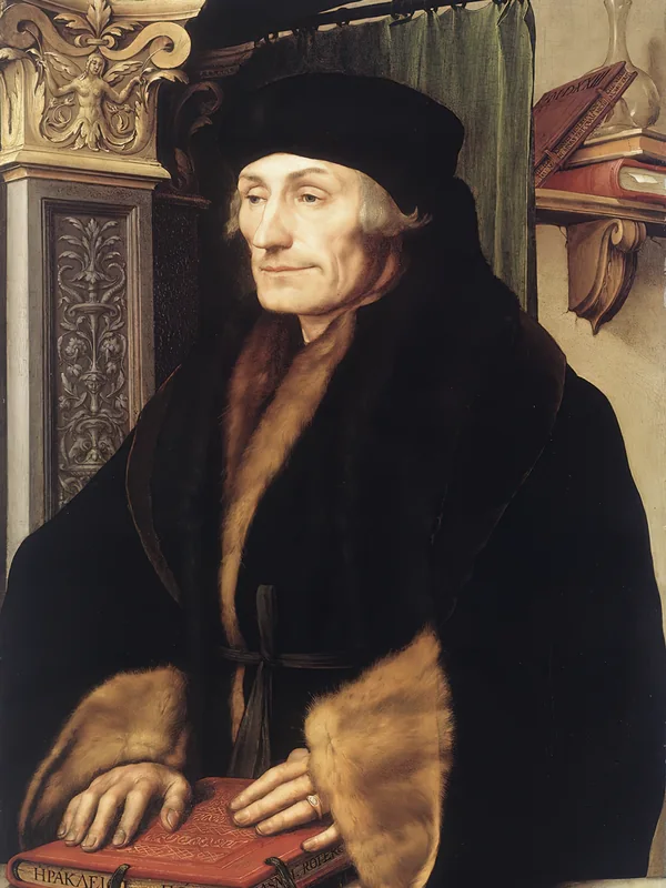 Historical artistic depiction of Desiderius Erasmus