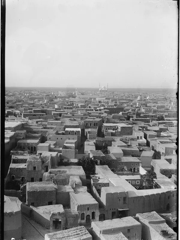 Historical place associated with Eusebius of Emesa: Homs, ancient Emesa, his see (photograph, c. 1900); not a portrait