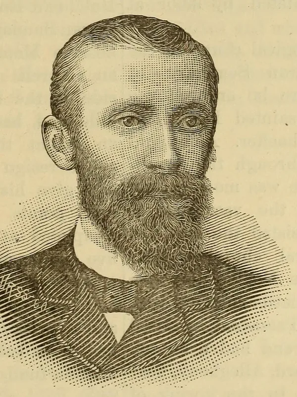 Historical artistic depiction of George H. Gerberding