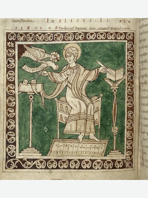 Historical artistic depiction of Gregory the Dialogist