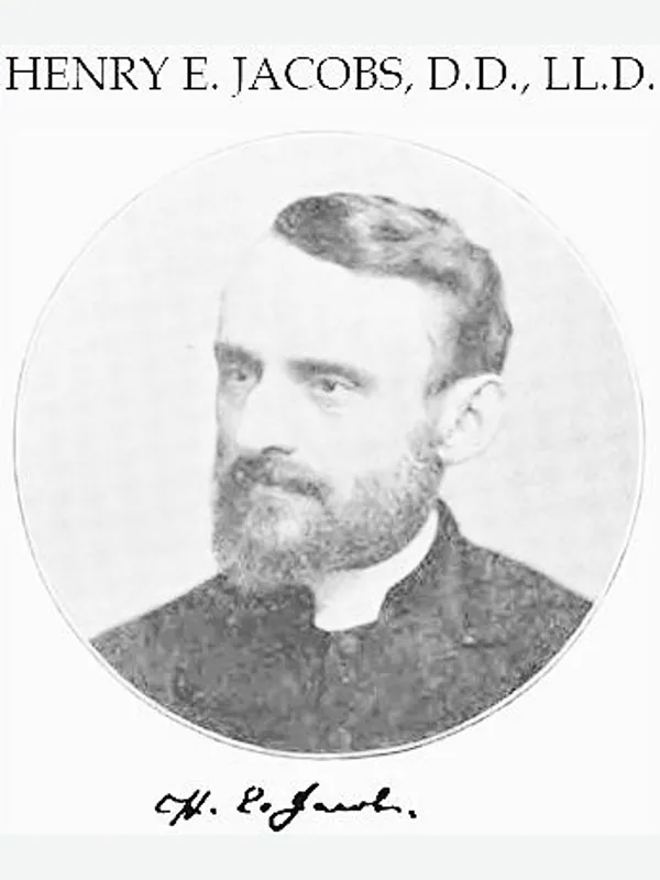 Historical artistic depiction of Henry Eyster Jacobs