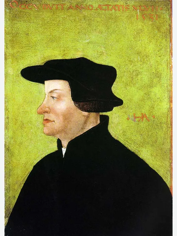 Historical artistic depiction of Huldrych Zwingli