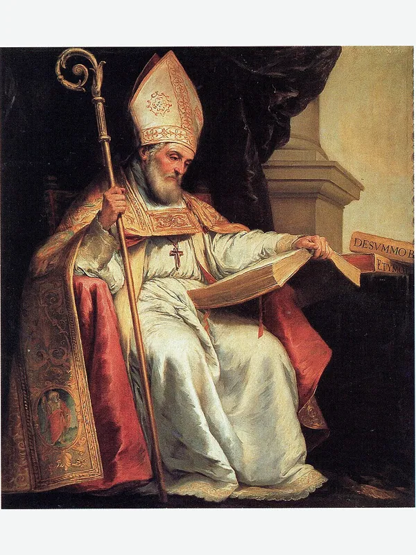 Historical artistic depiction of Isidore of Seville