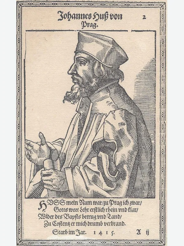 Historical artistic depiction of Jan Hus