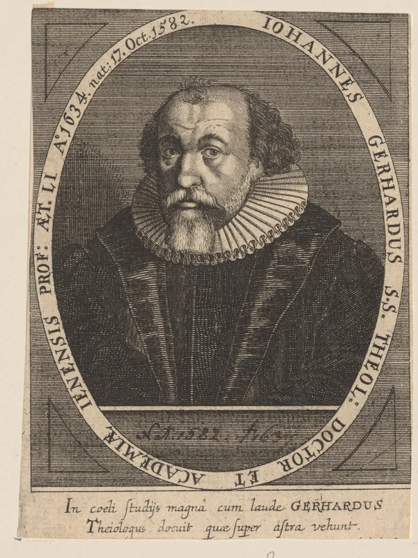 Historical artistic depiction of Johann Gerhard