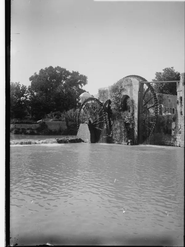 Historical place associated with John of Epiphania: Hama on the Orontes, ancient Epiphania, his home city (photograph, c. 1900); not a portrait
