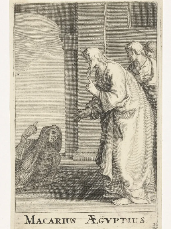 Historical artistic depiction of Macarius of Egypt