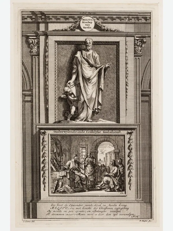 Historical artistic depiction of Melito of Sardis