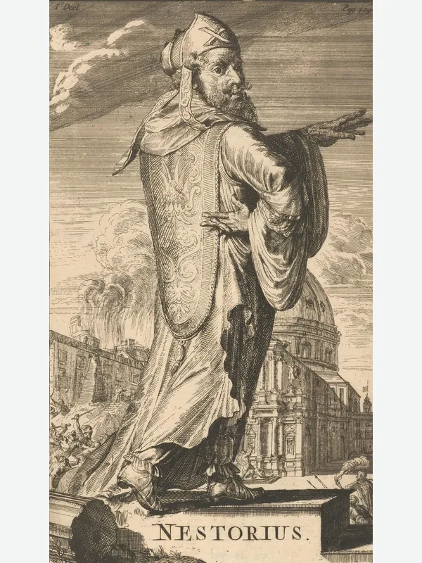 Historical artistic depiction of Nestorius