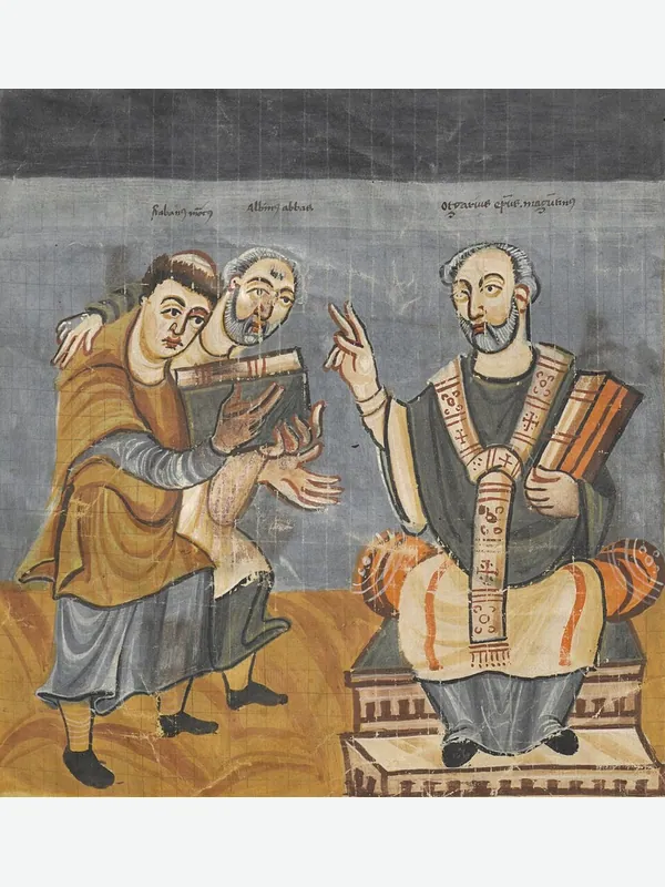 Historical artistic depiction of Rabanus Maurus