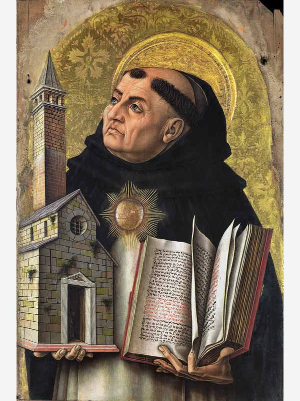 Historical artistic depiction of Thomas Aquinas
